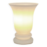 Vintage, Lampe de table Uplighter, Verre Opaline Blanc, Style Art Déco