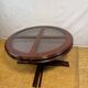 Vintage G-Plan Round Coffee Table & 4 Nested Stools | 1970s | Mahogany & Gl