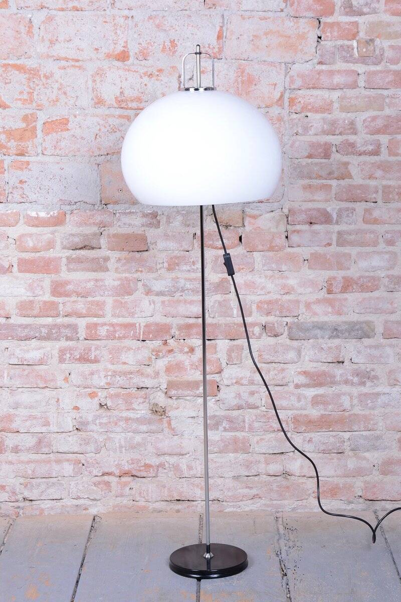 Mid-Century Chrome Floor Lamp by Guzzini for Meblo, Italy, 1960s
