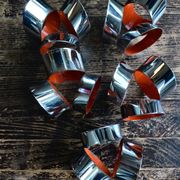 Raak 70s waterfall chandelier with 5 chrome lights