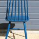2 blue Tapiovaara style chairs