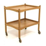 Scandinavian oak serving cart, Sweden, 1960