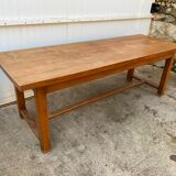 Solid oak dining farm table to eat 1950 220x77x75cm
