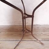 Guéridon, table de jardin fer forgé