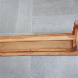 Bench in solid raw oak artisanal