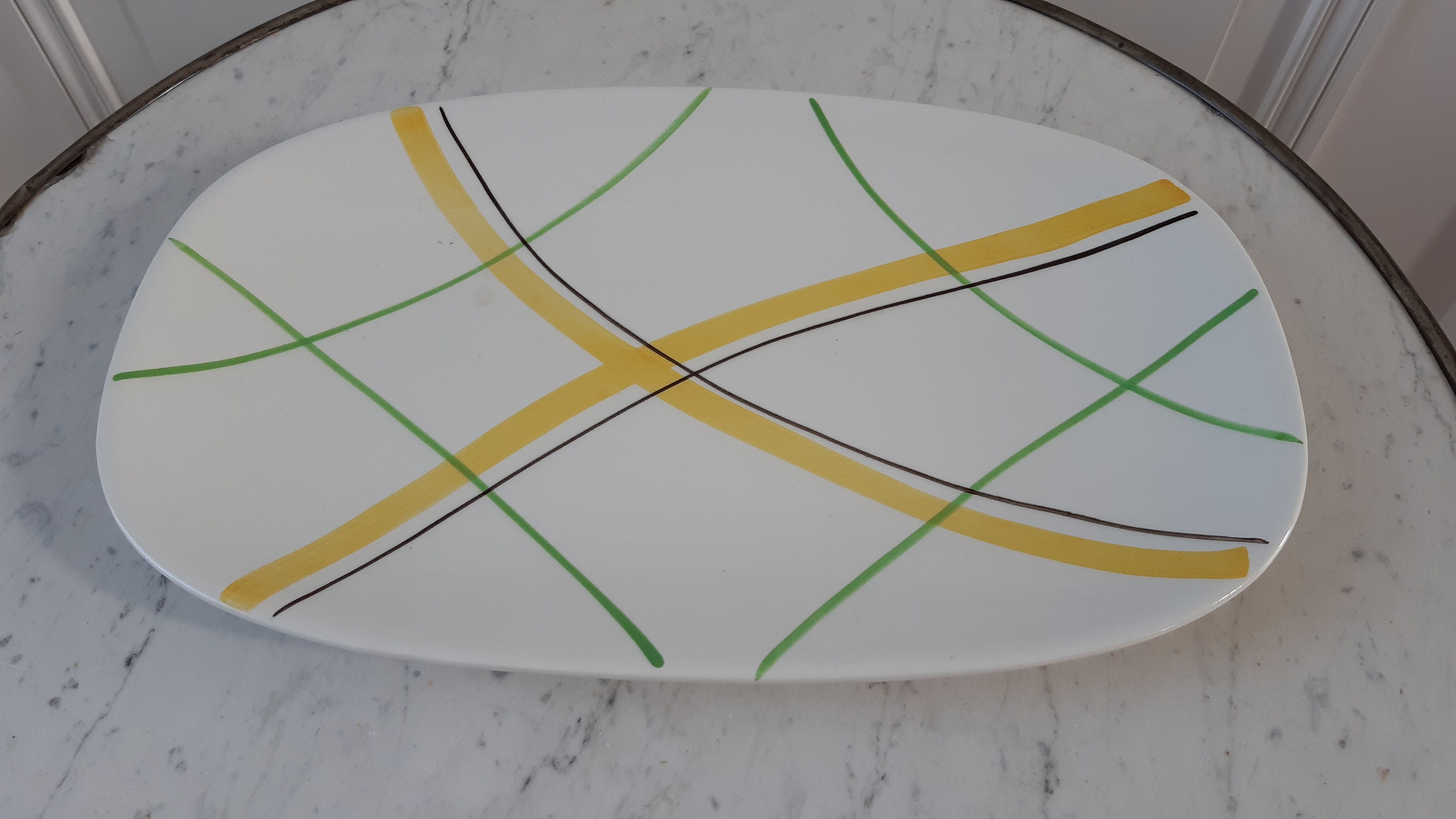 Rectangular flat Gien model model Sarabande years 50-60