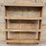 Burmese teak wall shelf