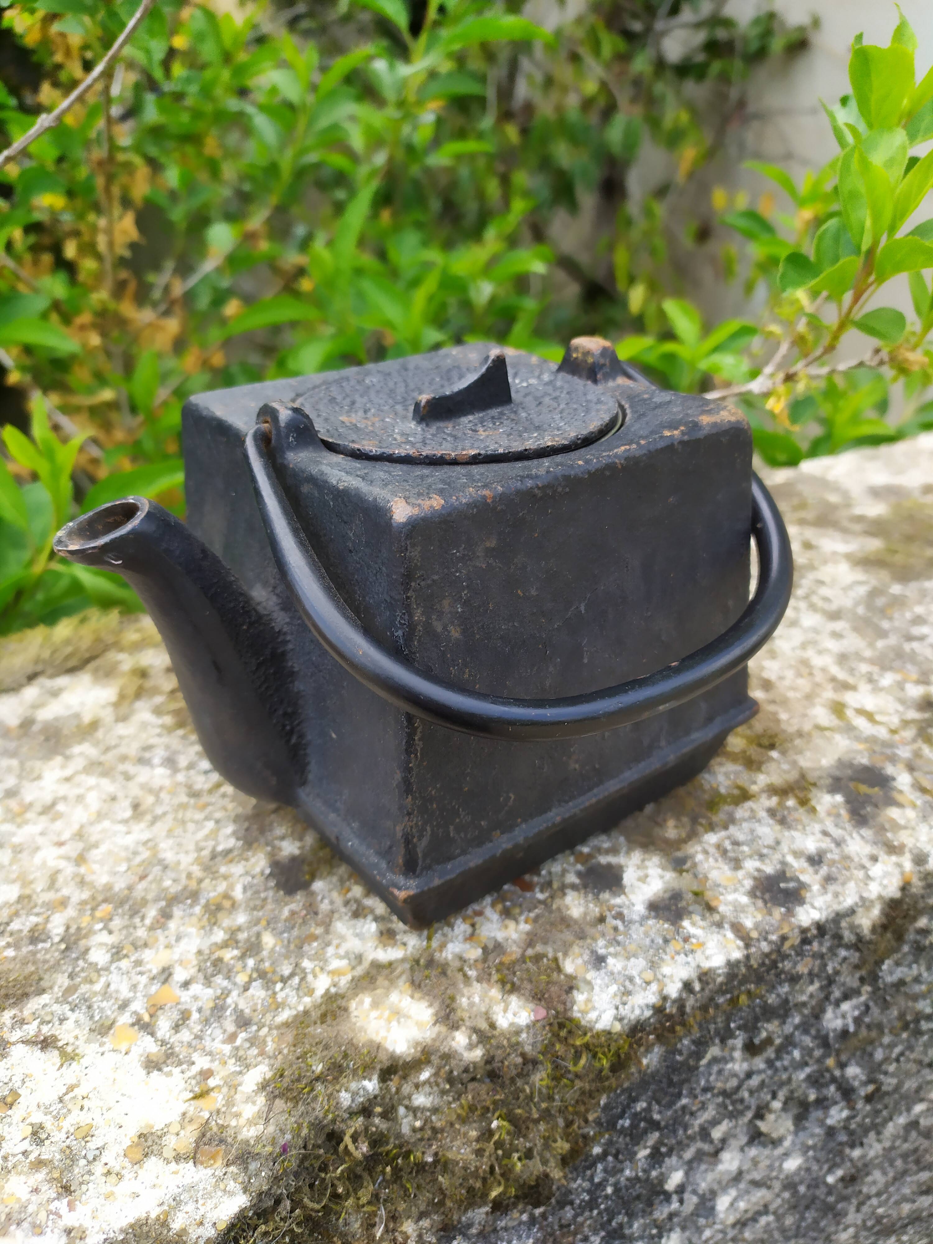small cast iron teapot