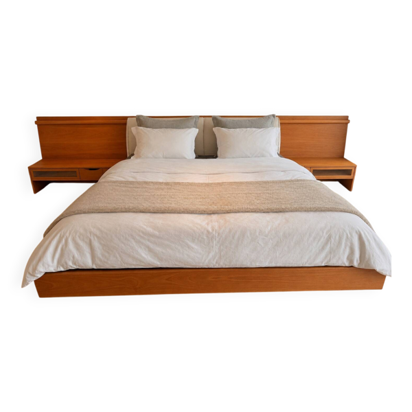Poliform Morgante – exceptionnel ensemble de chambre en noyer massif