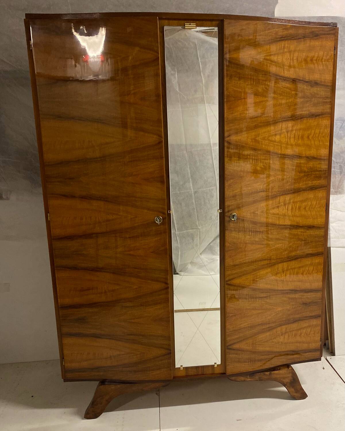 Vintage compass feet cabinet from 1962