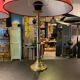 Paire de lampes anciennes en bronze et acier