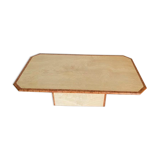 Travertine coffee table vintage marble 70s