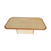 Travertine coffee table vintage marble 70s