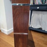 Art Deco style shelf in wood and stainless steel