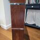 Art Deco style shelf in wood and stainless steel