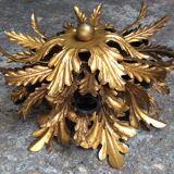 Gold metal leaf ceiling, 60s