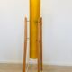 Lampadaire yellow space age rocket années 1970
