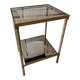 Gold brass side table  
Accent table