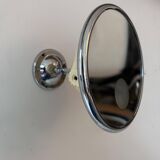 Vintage adjustable chrome mirror, magnifying and illuminating, France 1970