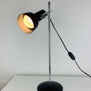 Lampe de bureau spot noir et chrome, années 60, réglable