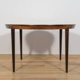 Mid-Century Round Rosewood Dining Table Model 71 by Severin Hansen for Hasl