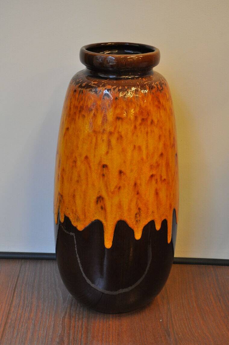 Large Fat Lava Vase W-Germany