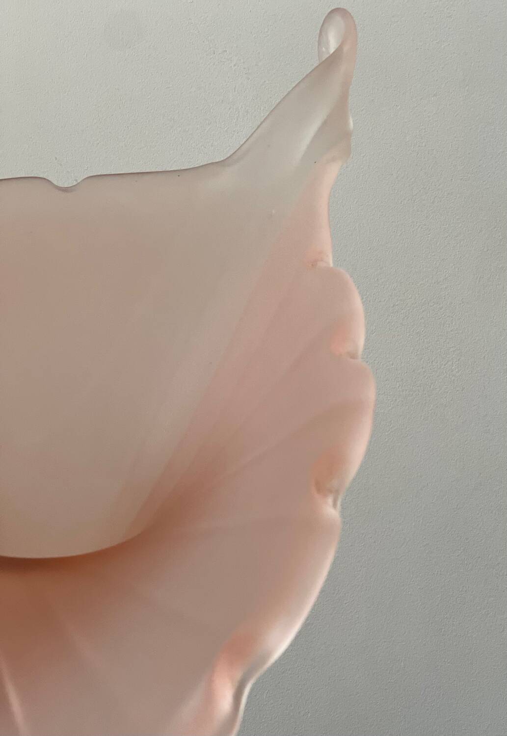 Leonardo vase in pink frosted glass
