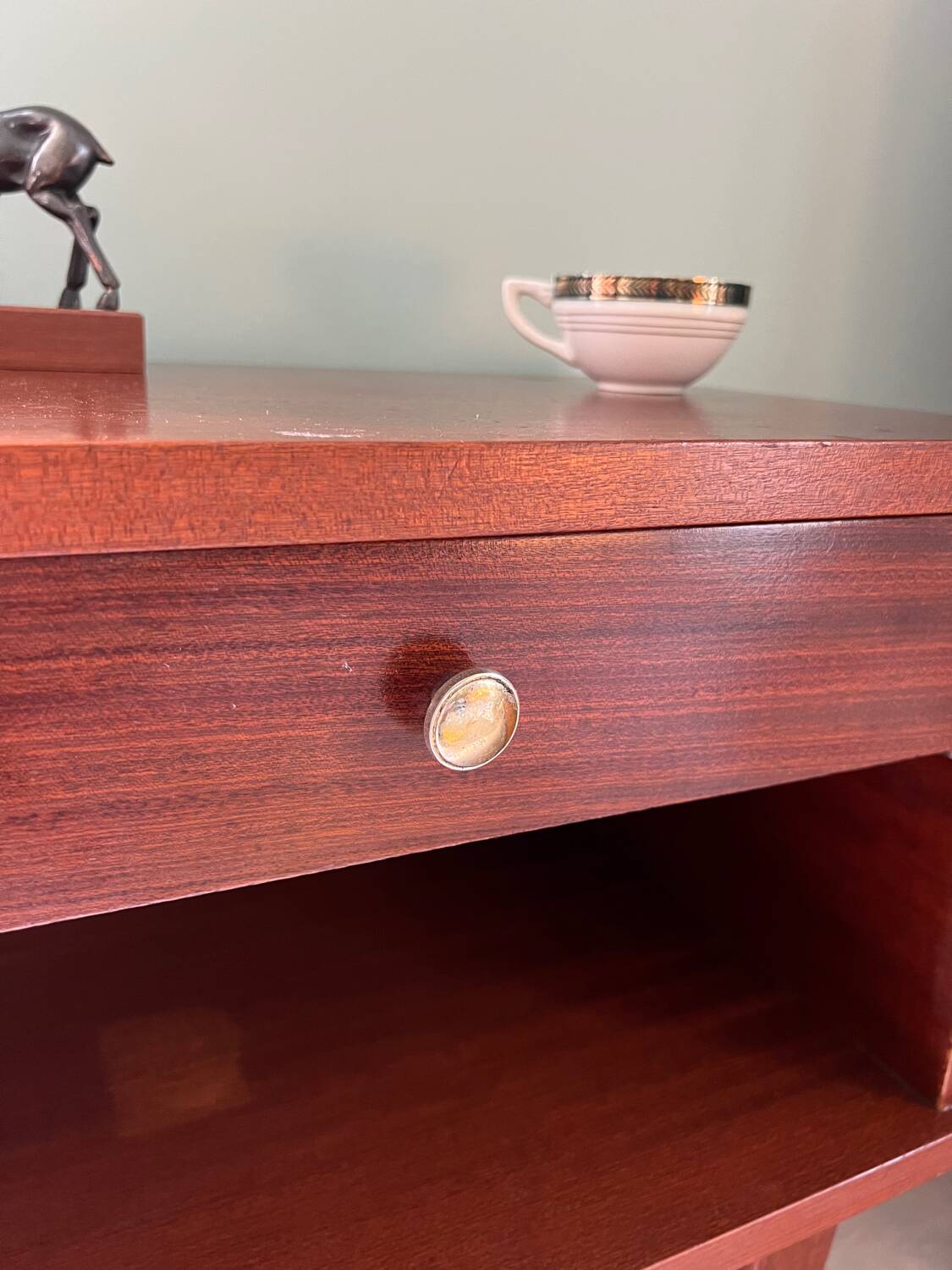Vintage wooden bedside table