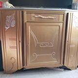 Restyled art deco storage side cabinet