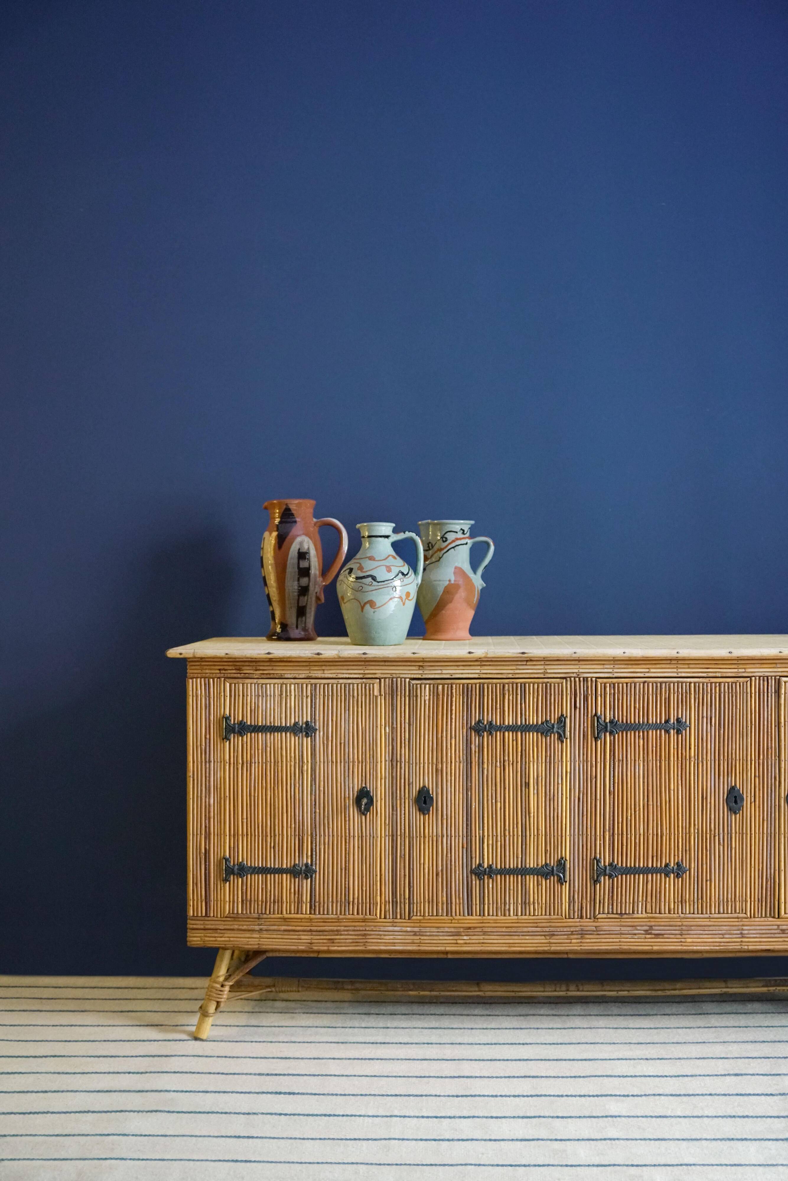 Bamboo Sideboard Adrien Audoux and Frida Minet