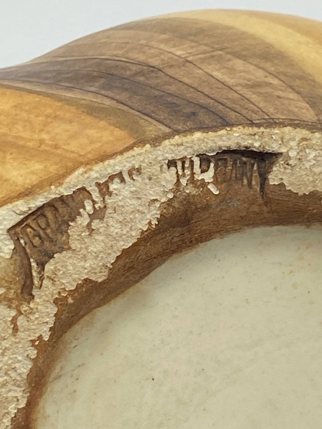 Vintage ceramic pitcher Vallauris Grandjean Jourdan imitation wood