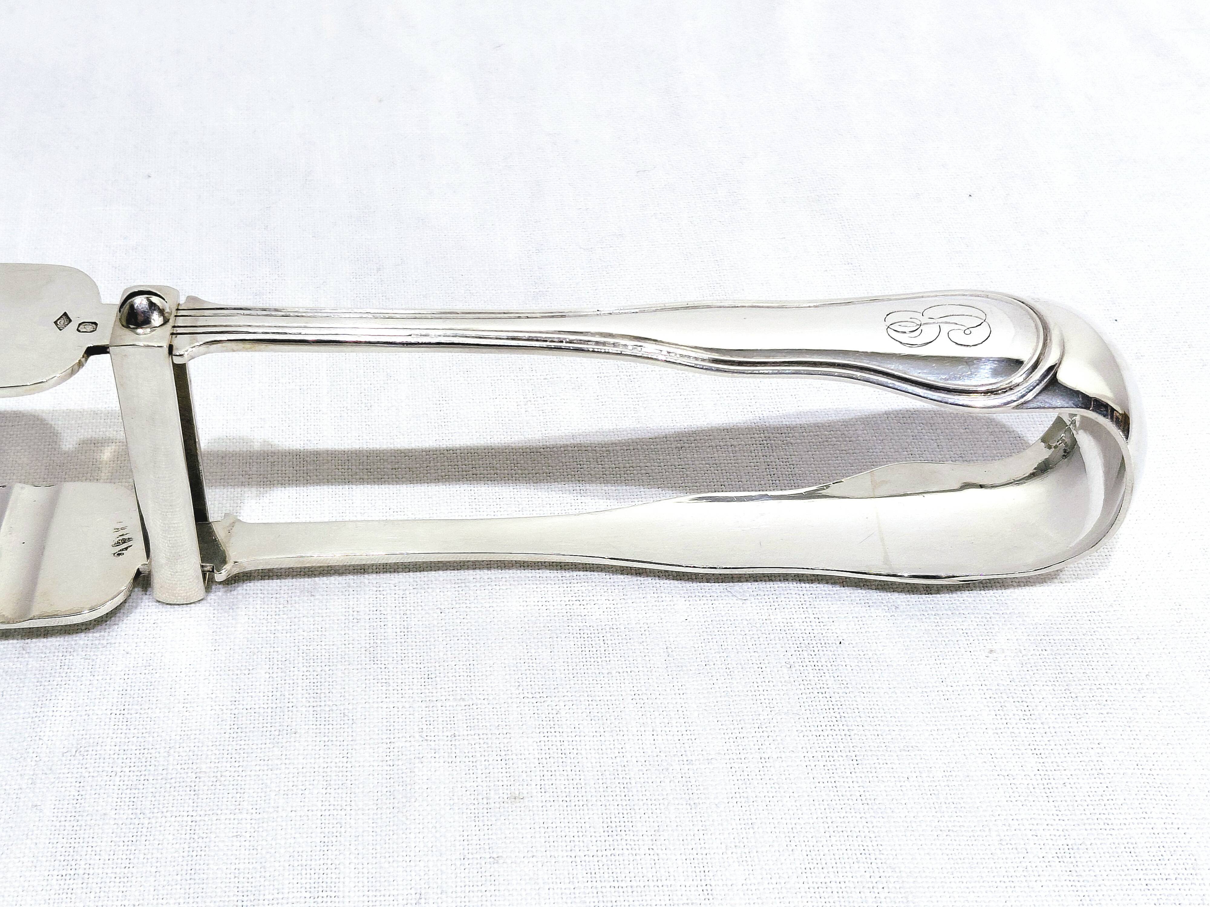 Boulenger - Silver asparagus tongs