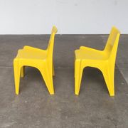 Set of stackable plastic chairs BA 1171 by Helmut Bätzner for Bofinger, 1960s.