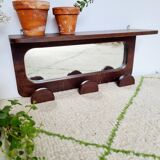 Antique coat rack in mirror wood