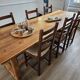 table de ferme pin massif + 6 chaises paillées