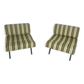 Pair of Italian "Panchetto" Reclining Chairs By Rito Valla For IPE, Italy,