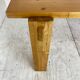 Scandinavian modernist brutalist pine rectangular dining table, 1960s