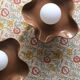 Square Coco Ceramic Wall Light - Chocolate Jelly