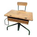 Vintage school desk – single-piece