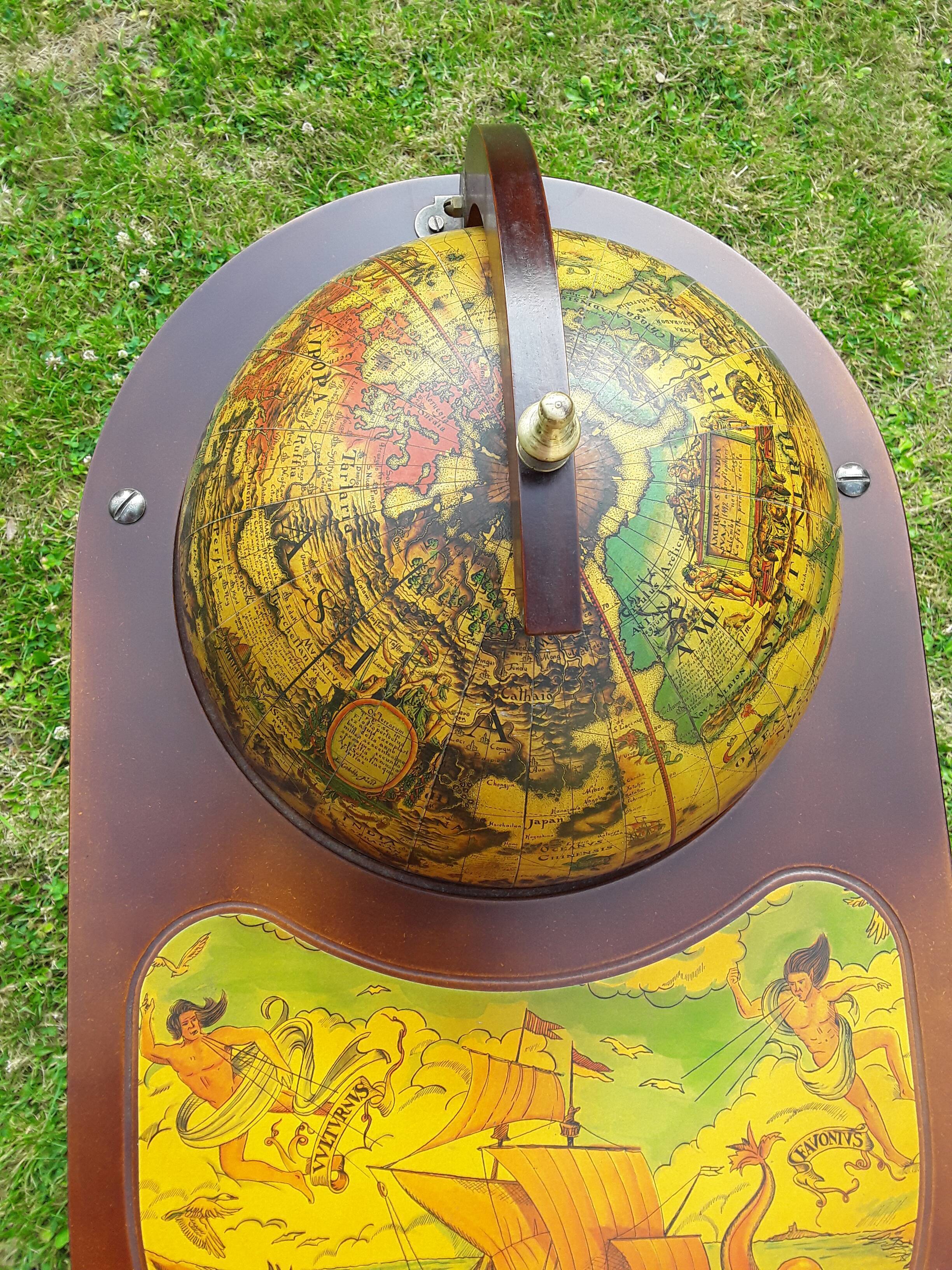 Vintage globe bar trolley