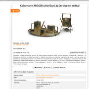 Service à thé et café Art Deco Koloman Moser par BEPWF