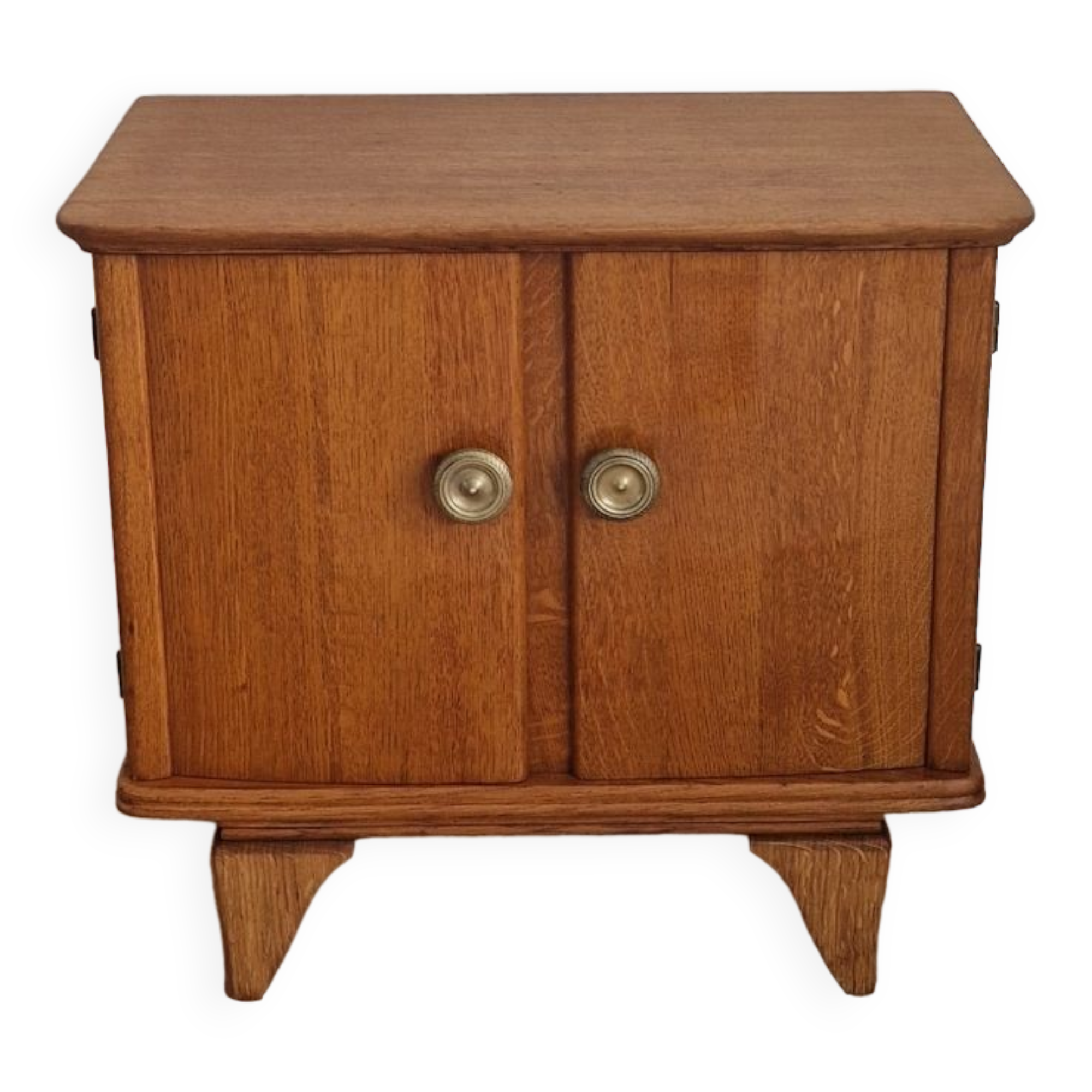 Low sideboard 2 doors art deco oak
