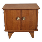 Low sideboard 2 doors art deco oak