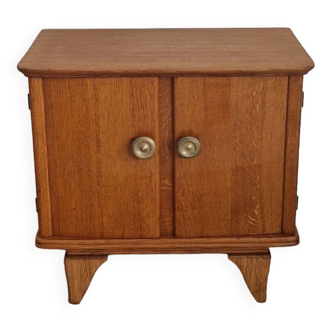 Low sideboard 2 doors art deco oak