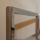 Vintage chrome service, turntable holder and speakers