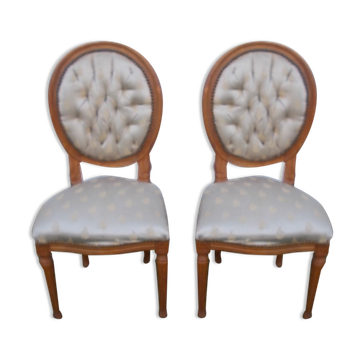 Pair of medallion chairs