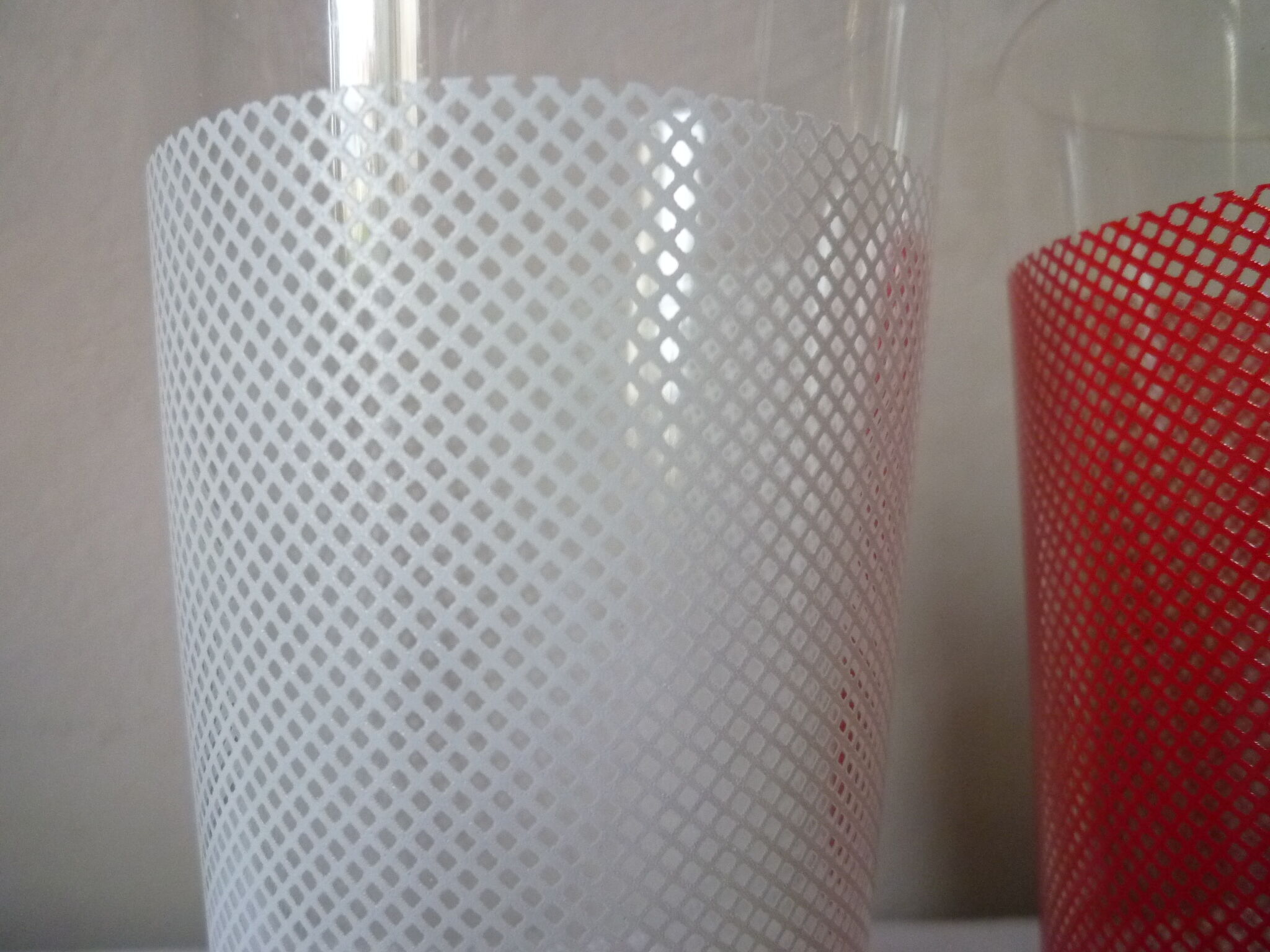 6 verres années 50 en couleurs