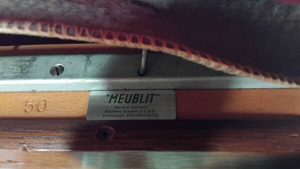 Meublit meuble lit et bureau en teck, année 50-60