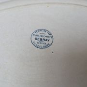 Ancien plat de service ovale terre de fer Debray service Guadeloupe