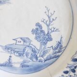 Assiette Chinoise bleu blanc 18e siècle